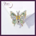 Emerald Aurora Butterfly Hair Clip