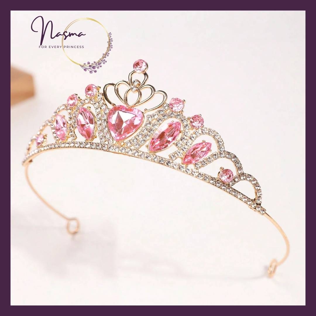 Pink Heart Royal Princess Tiara