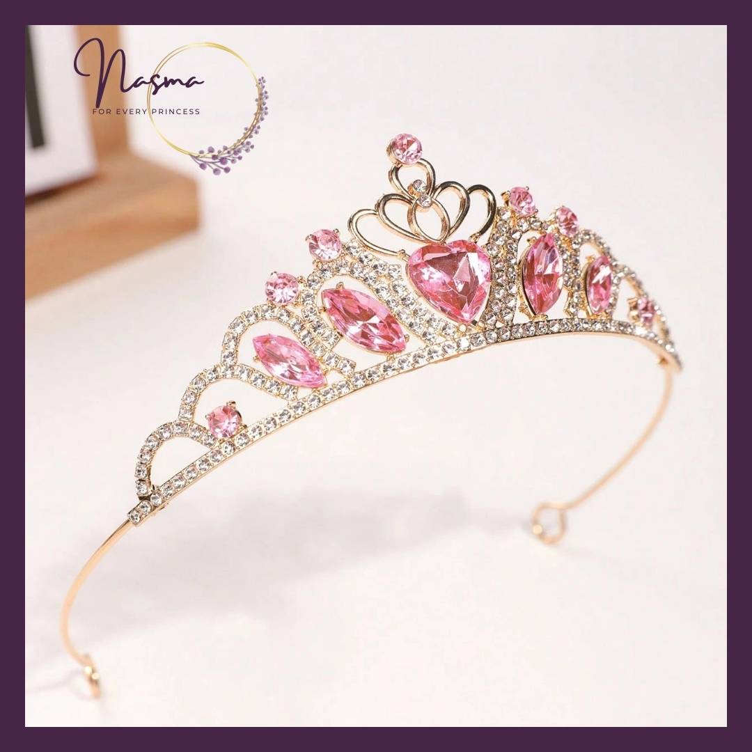 Pink Heart Royal Princess Tiara