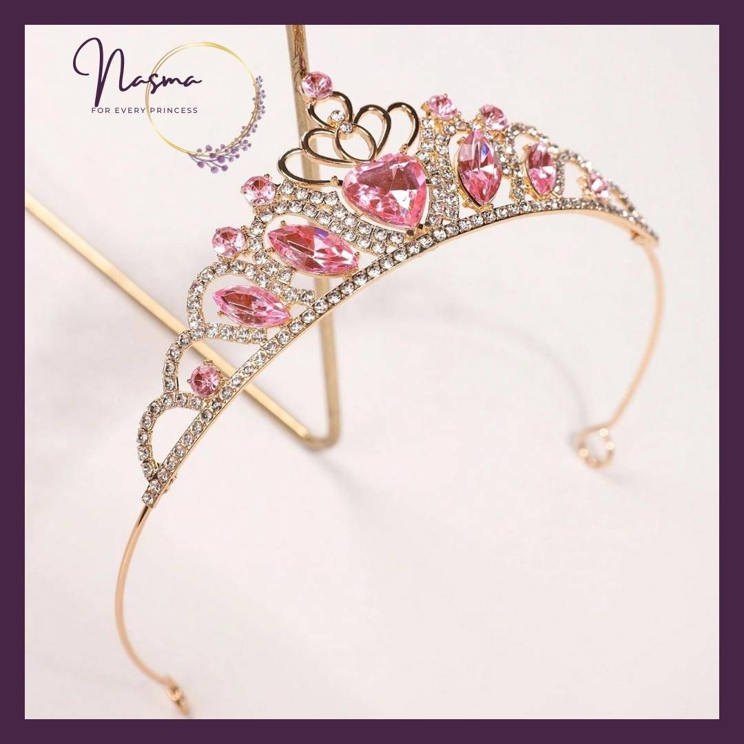 Pink Heart Royal Princess Tiara