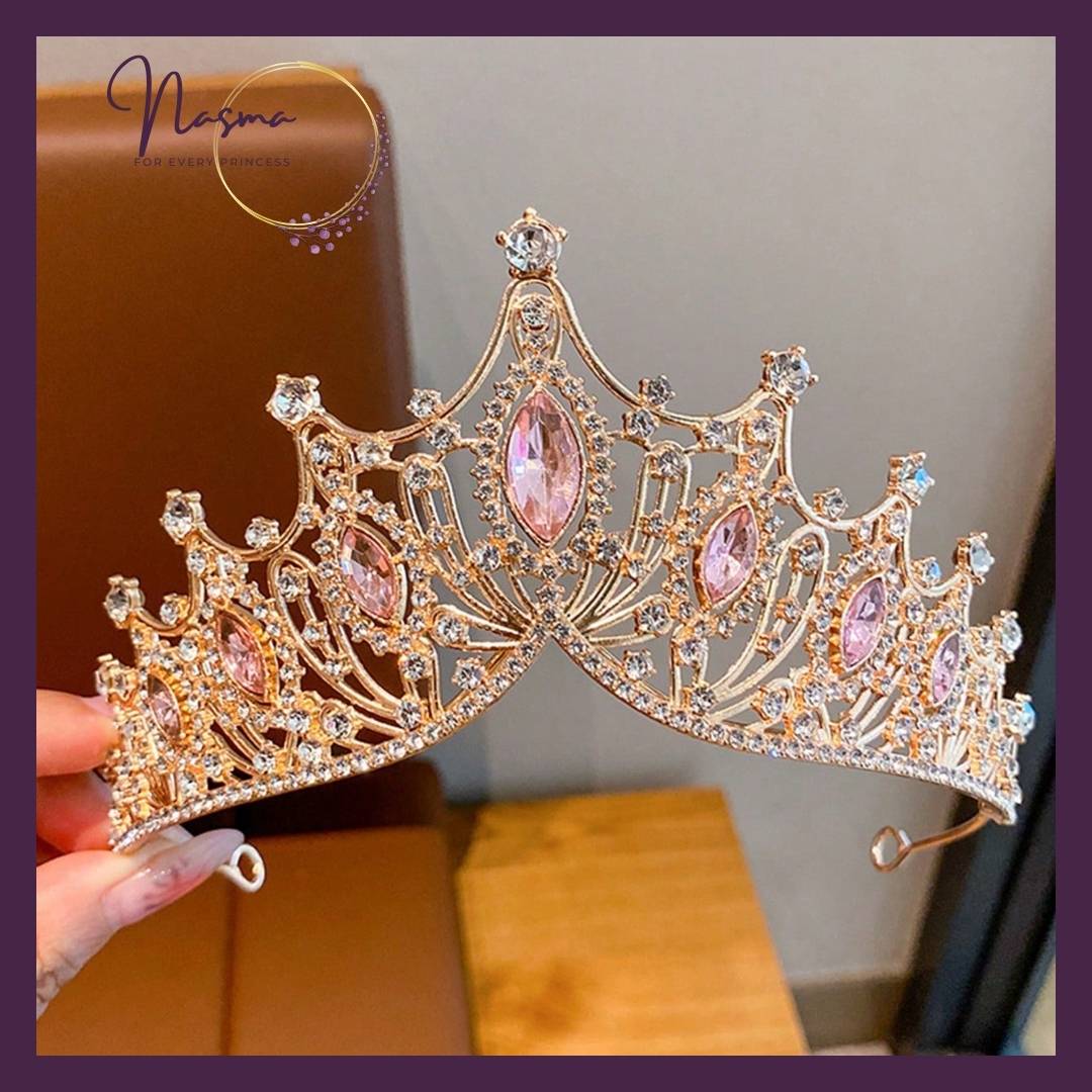 Blush Majesty Crystal Princess Crown